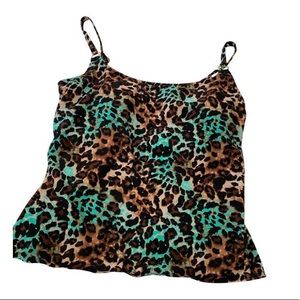 Lailani leopard print 2 tankini tops
